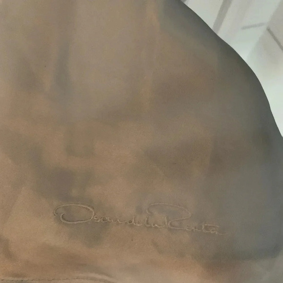 Vintage 90s Light Blue Oscar de la Renta Pink Label Silky Slip Size Small - Picture 5 of 6